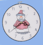77715 Snowman Clock